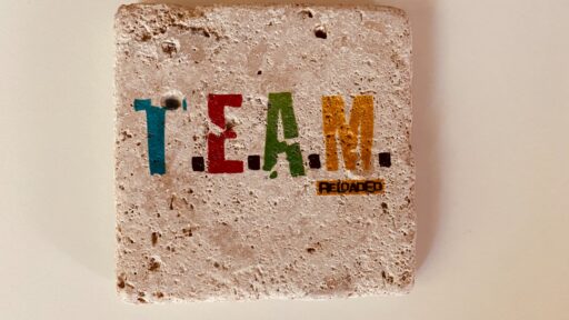 A leader inspiring their team in a collaborative office environment, demonstrating the power of referent leadership.